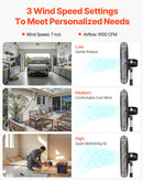 VEVOR 76 cm Industriālais stāvošais ventilators ar 3 ātrumiem, oscilējošs, ar augstuma regulēšanu