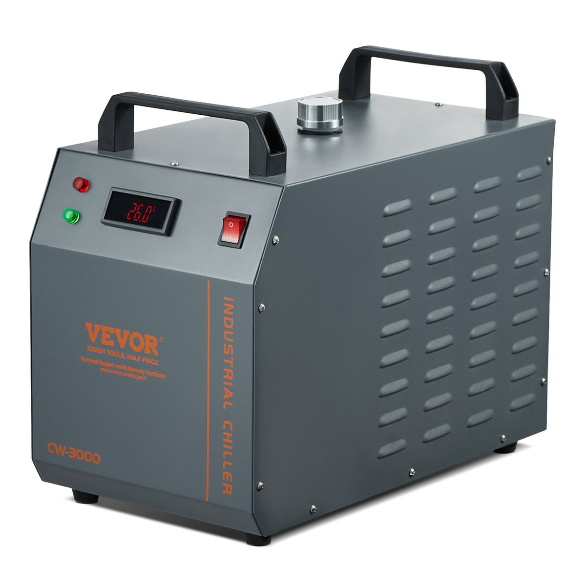VEVOR tööstuslik veejahuti CW-3000, 12 l paak, 12 l/min, lasertoru jahutamiseks