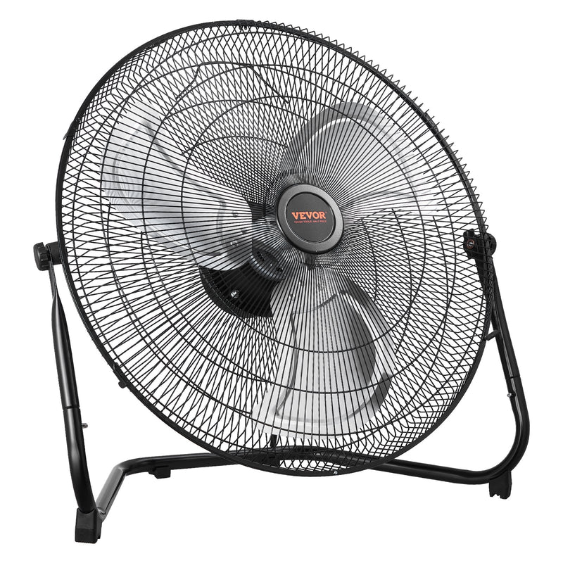 VEVOR 2 gab. 50 cm grīdas ventilatori, 3 ātrumi, 360° regulējams leņķis, jaudīgi rūpnieciskie