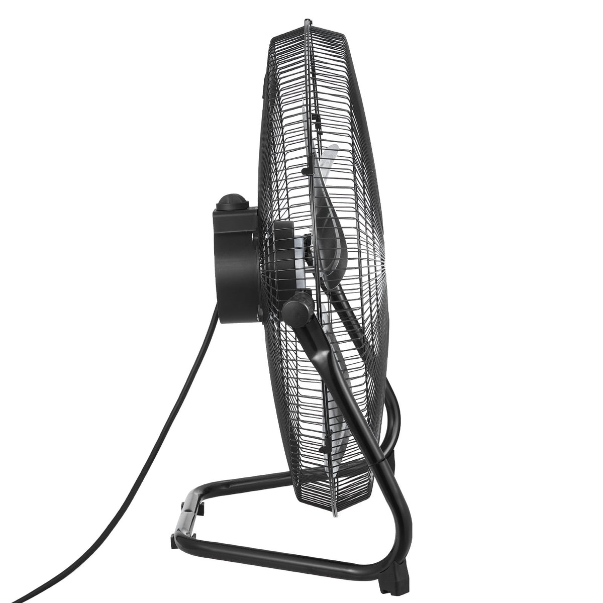 VEVOR 50 cm grīdas ventilators, 3 ātrumi, 360° regulējams leņķis, jaudīgs rūpnieciskais ventilators