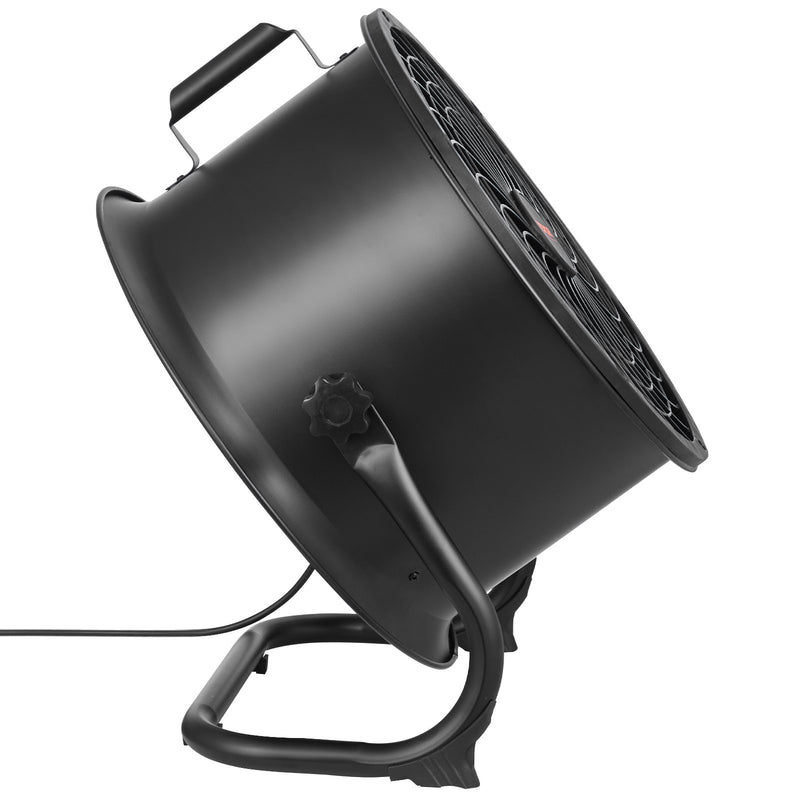 VEVOR 35 cm grīdas ventilators, 3 ātrumi, 360° regulējams leņķis, jaudīgs rūpnieciskais ventilators