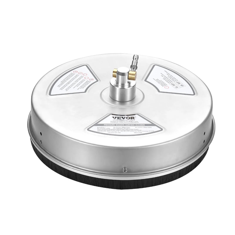 38 cm augstspiediena virsmas tīrītājs ar riteņiem, nerūsējošā tērauda betona tīrītājs, 275 bar, 1,6 cm ātrās savienošanas uzgalis ar 2 pagarinājuma stieņiem