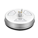 38 cm augstspiediena virsmas tīrītājs ar riteņiem, nerūsējošā tērauda betona tīrītājs, 275 bar, 1,6 cm ātrās savienošanas uzgalis ar 2 pagarinājuma stieņiem