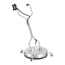 VEVOR 61 cm augstspiediena virsmas tīrītājs ar rokturiem un riteņiem, nerūsējošā tērauda betona tīrītājs, 275 bar, 0,95 cm savienotājs un 0,63 cm adapteris, grīdu, piebraucamo ceļu un terases uzgalis