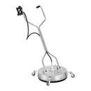 VEVOR 51 cm augstspiediena virsmas tīrītājs ar rokturiem un riteņiem, nerūsējošā tērauda betona tīrītājs, 310 bar, 0,95 cm savienotājs un 0,63 cm adapteris, grīdu, piebraucamo ceļu un terases uzgalis