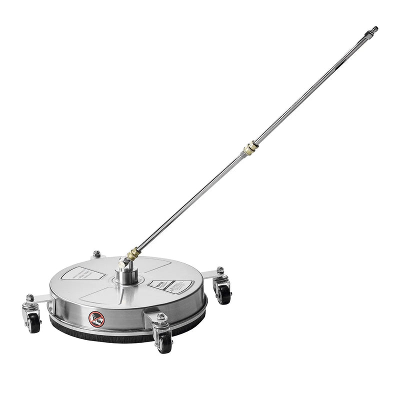 42 cm augstspiediena mazgātāja virsmas tīrītājs ar 4 riteņiem, nerūsējošais tērauds, maksimālais spiediens 4000 PSI