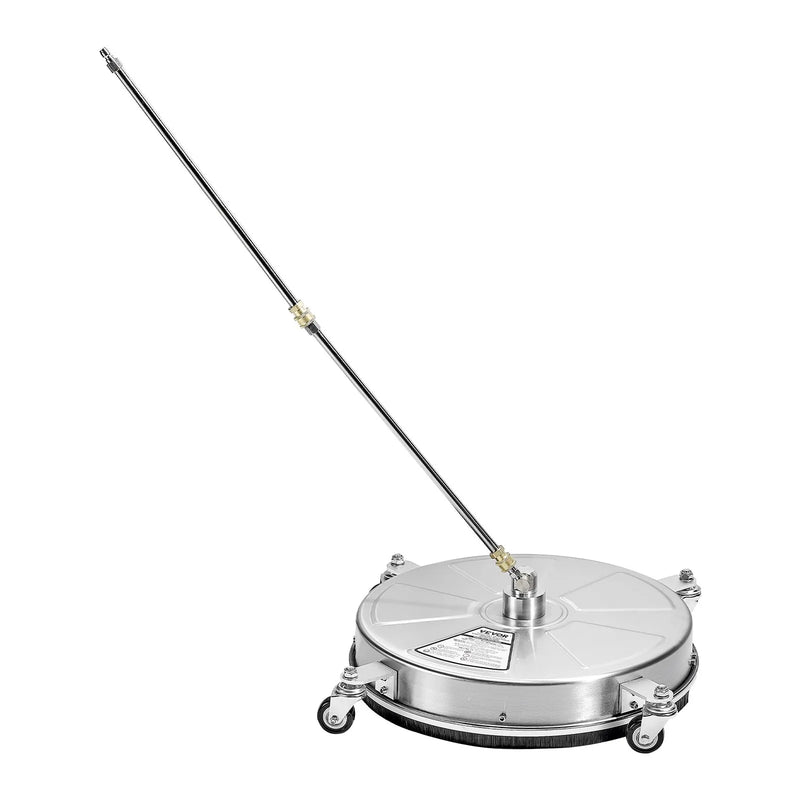 46 cm augstspiediena mazgātāja virsmas tīrītājs ar 4 riteņiem, maksimālais spiediens 4000 PSI, ar 2 pagarināmajām spraudstieņiem