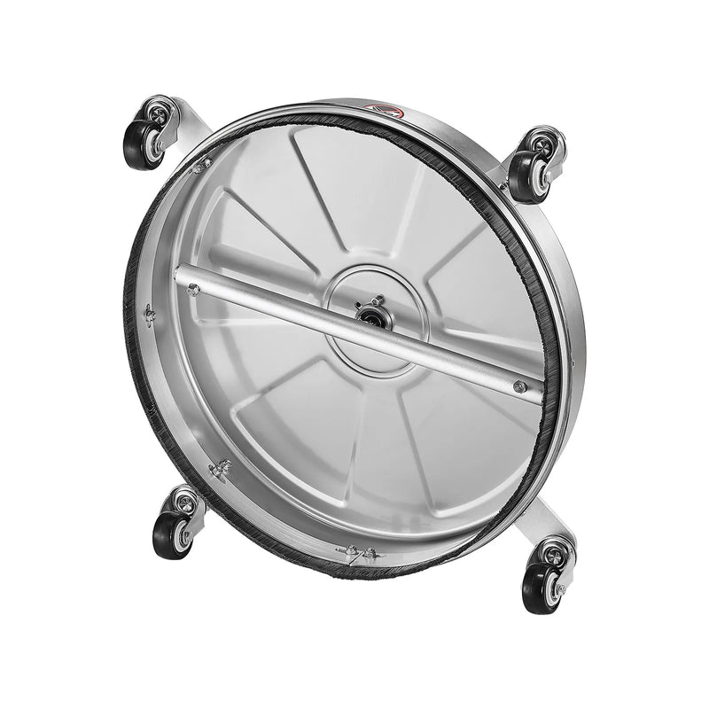 46 cm augstspiediena mazgātāja virsmas tīrītājs ar 4 riteņiem, maksimālais spiediens 4000 PSI, ar 2 pagarināmajām spraudstieņiem