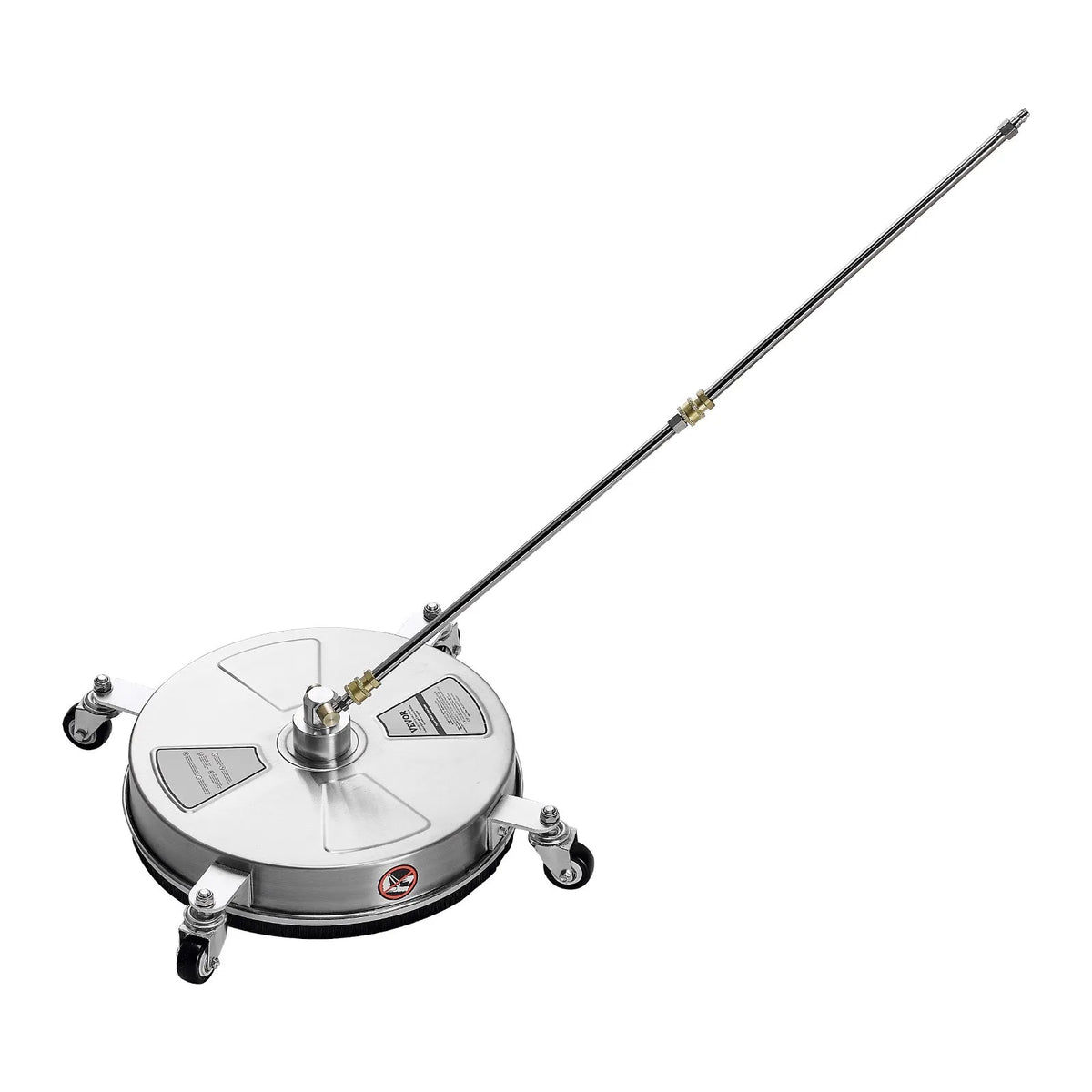 38 cm augstspiediena mazgātāja virsmas tīrītājs ar 4 riteņiem, maksimālais spiediens 4000 PSI, ar 2 pagarināmajām spraudstieņiem