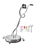 VEVOR 61 cm spiediena mazgātāja virsmas tīrītājs, 276 bar, 4 riteņi, divi rokturi