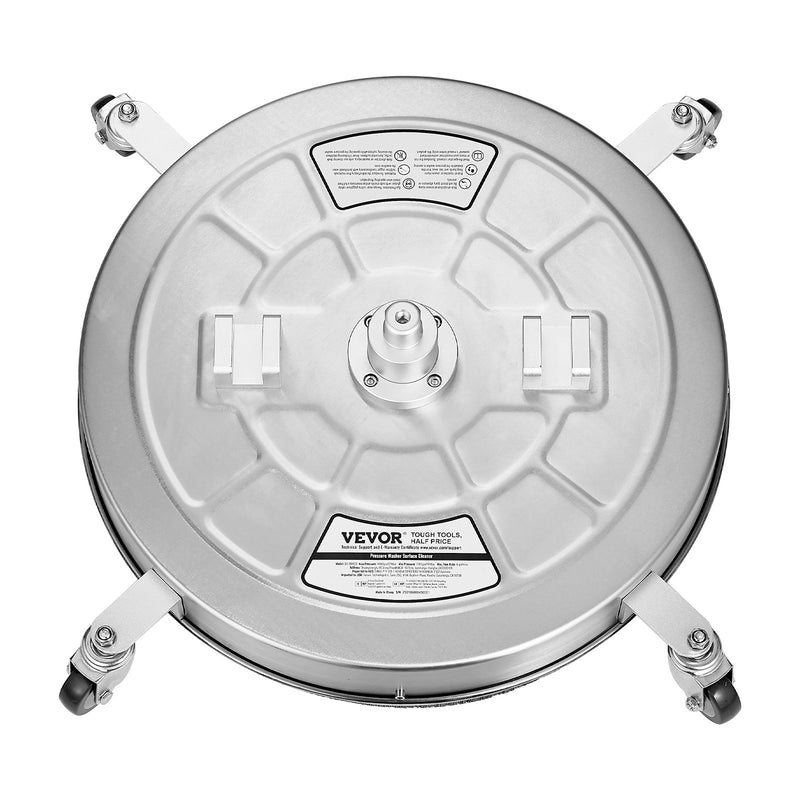 VEVOR 61 cm spiediena mazgātāja virsmas tīrītājs, 276 bar, 4 riteņi, divi rokturi