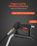 53 cm augstspiediena mazgātāja virsmas tīrītājs ar 4 riteņiem un diviem rokturiem, maksimālais spiediens 4000 PSI