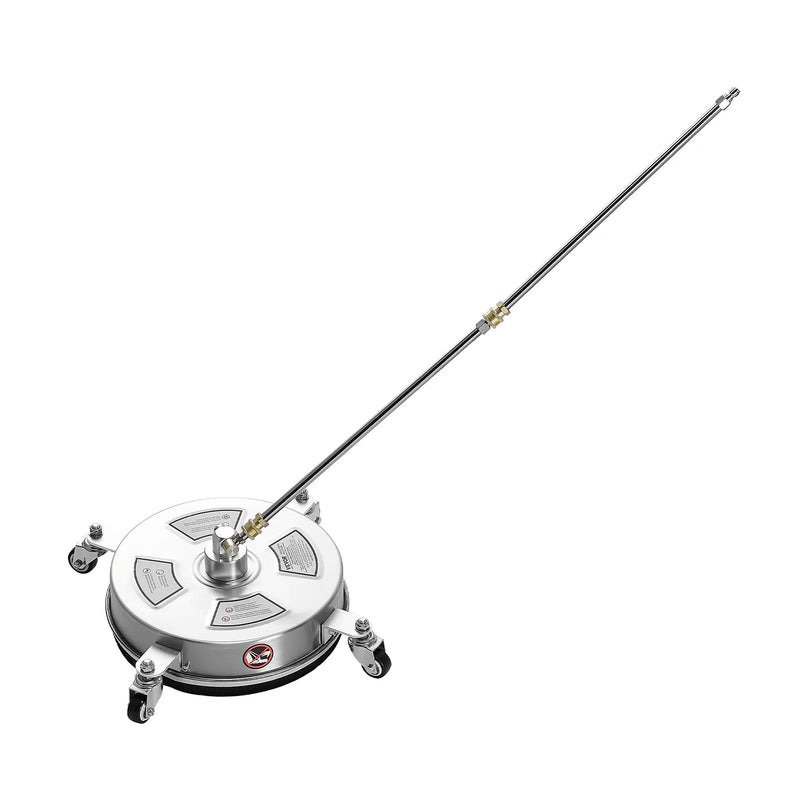 36 cm augstspiediena mazgātāja virsmas tīrītājs ar 4 riteņiem, maksimālais spiediens 4000 PSI, ar 2 pagarināmajām spraudstieņiem