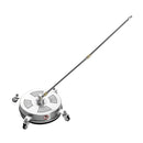 36 cm augstspiediena mazgātāja virsmas tīrītājs ar 4 riteņiem, maksimālais spiediens 4000 PSI, ar 2 pagarināmajām spraudstieņiem