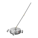 36 cm augstspiediena mazgātāja virsmas tīrītājs ar 4 riteņiem, maksimālais spiediens 4000 PSI, ar 2 pagarināmajām spraudstieņiem