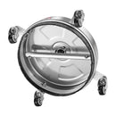 36 cm augstspiediena mazgātāja virsmas tīrītājs ar 4 riteņiem, maksimālais spiediens 4000 PSI, ar 2 pagarināmajām spraudstieņiem