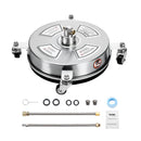 36 cm augstspiediena mazgātāja virsmas tīrītājs ar 4 riteņiem, maksimālais spiediens 4000 PSI, ar 2 pagarināmajām spraudstieņiem