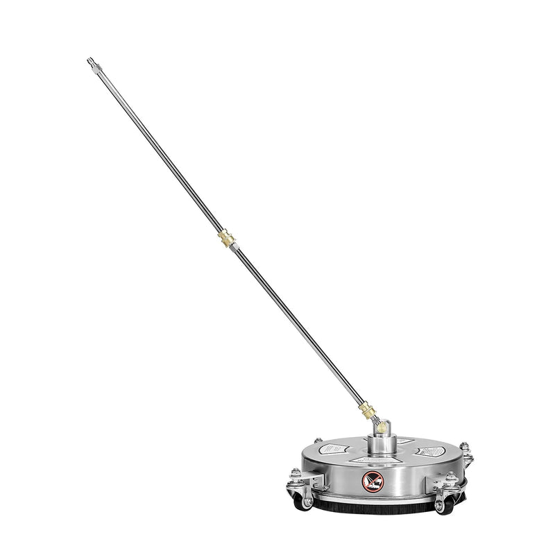 36 cm augstspiediena mazgātāja virsmas tīrītājs ar 4 riteņiem, maksimālais spiediens 4000 PSI, ar 2 pagarināmajām spraudstieņiem
