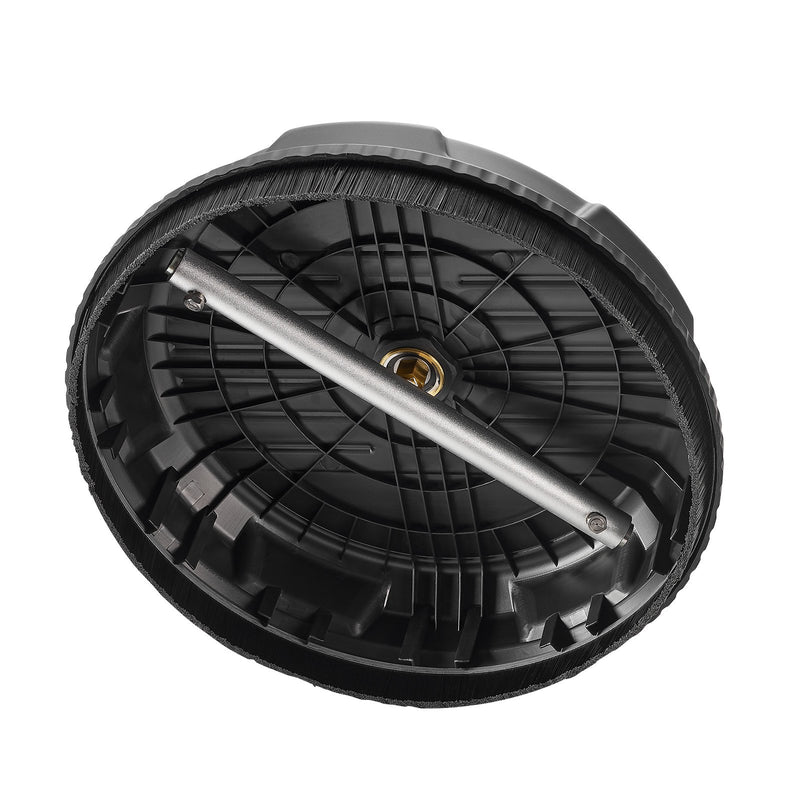VEVOR augstspiediena mazgātāja virsmas tīrītājs, Ø38 cm, 4 riteņi, līdz 207 bar, plastmasa, melns