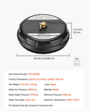 Augstspiediena mazgātāja virsmas tīrītājs, Ø38 cm, 4 riteņi, līdz 207 bar, plastmasa, melns