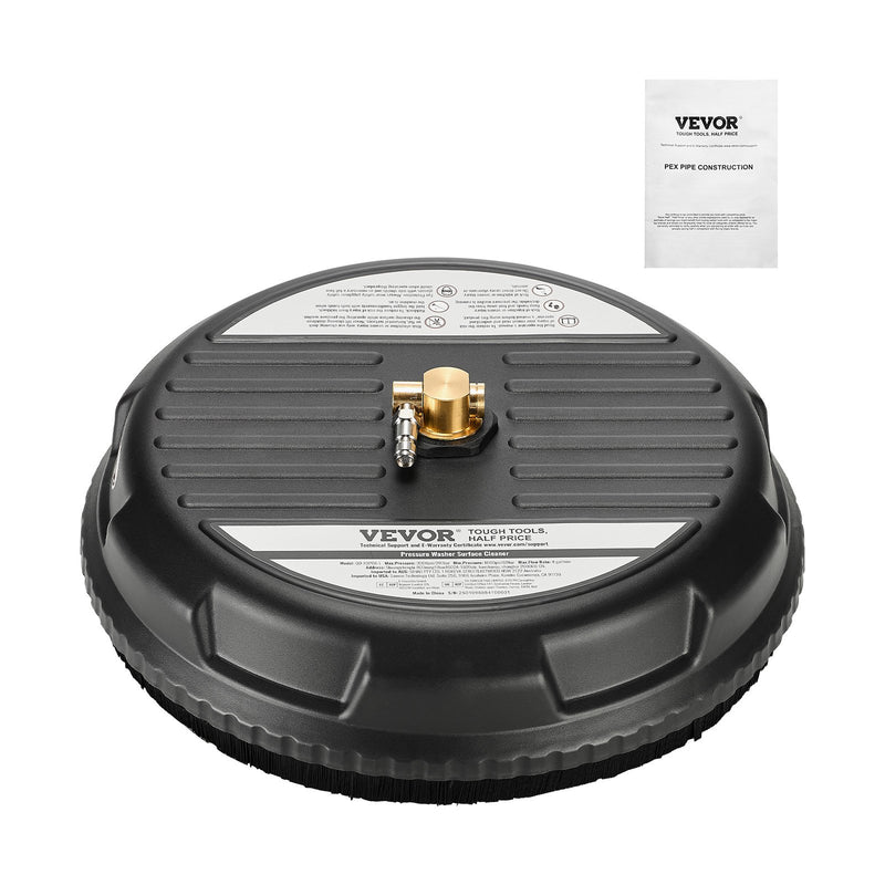 Augstspiediena mazgātāja virsmas tīrītājs, Ø38 cm, 4 riteņi, līdz 207 bar, plastmasa, melns