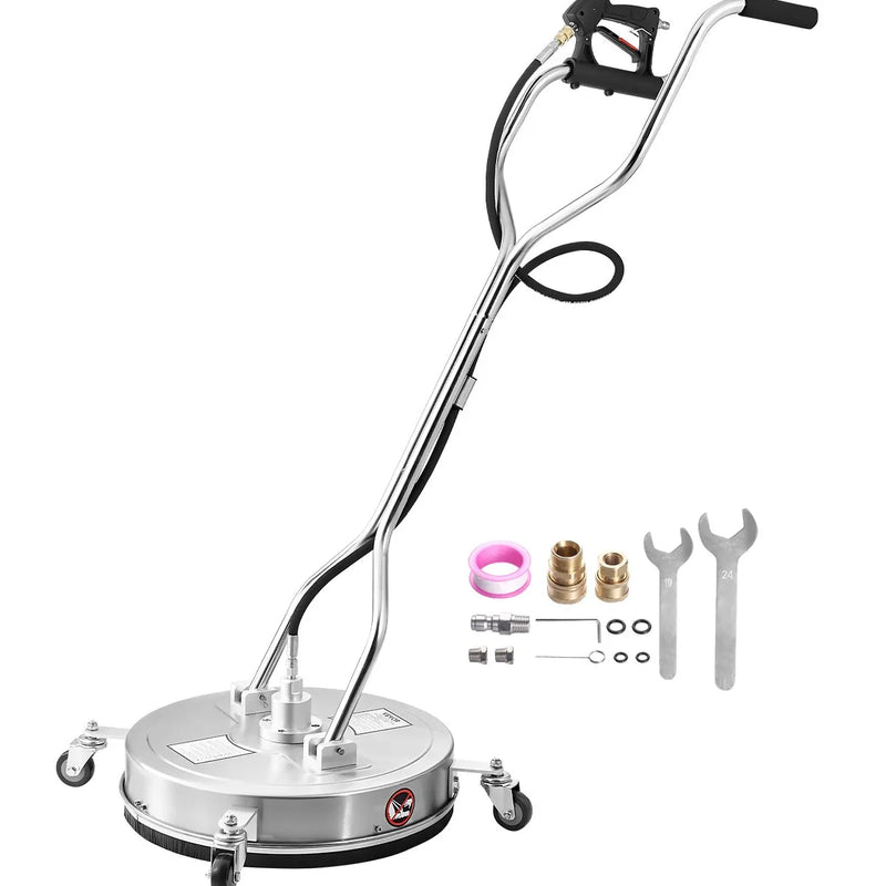 51 cm augstspiediena mazgātāja virsmas tīrītājs ar 4 riteņiem un diviem rokturiem, maksimālais spiediens 4000 PSI