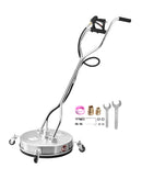 51 cm augstspiediena mazgātāja virsmas tīrītājs ar 4 riteņiem un diviem rokturiem, maksimālais spiediens 4000 PSI