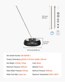 VEVOR 38 cm virsmas tīrītājs augstspiediena mazgātājam, līdz 207 bar, plastmasa, ar 2 pagarinājuma stieņiem