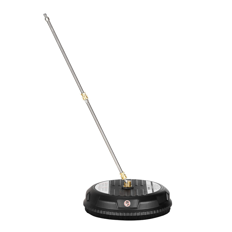 VEVOR 38 cm virsmas tīrītājs augstspiediena mazgātājam, līdz 207 bar, plastmasa, ar 2 pagarinājuma stieņiem
