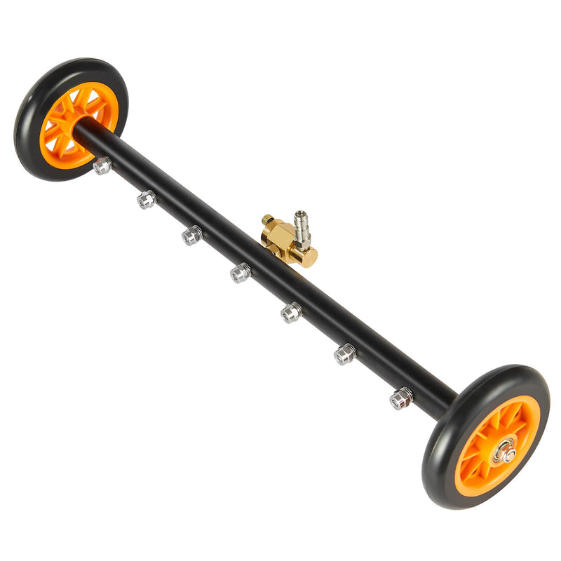 VEVOR 61 cm augstspiediena mazgātājs ar 2 riteņiem un 2 pagarinātām caurulēm