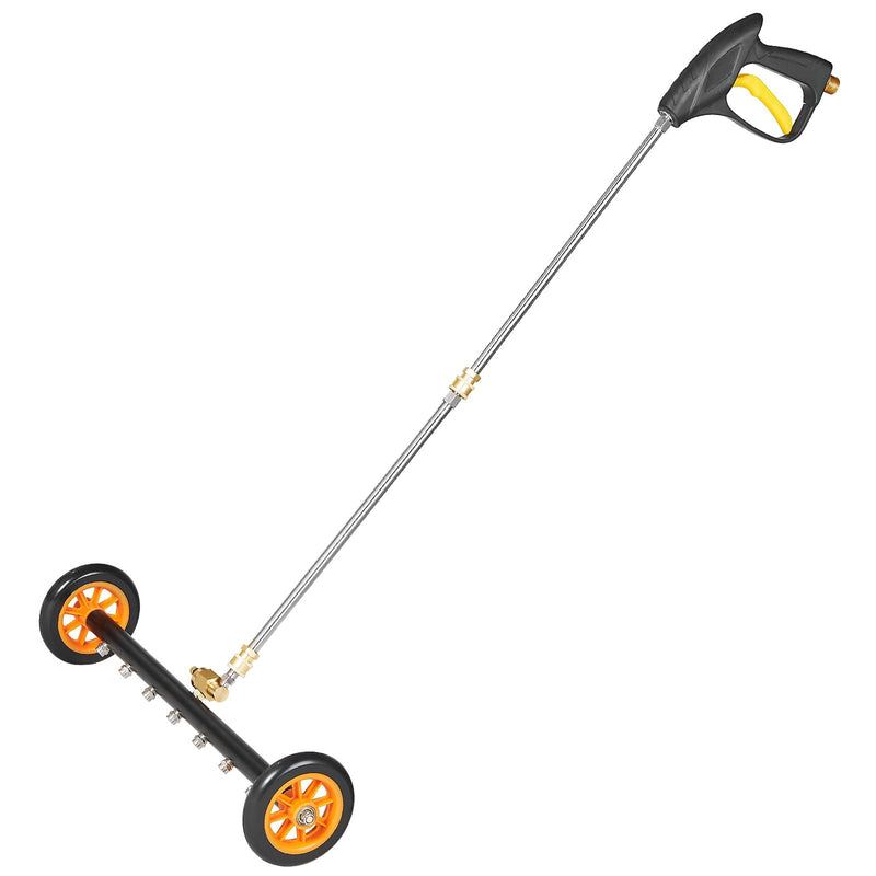 VEVOR 61 cm augstspiediena mazgātājs ar 2 riteņiem un 2 pagarinātām caurulēm