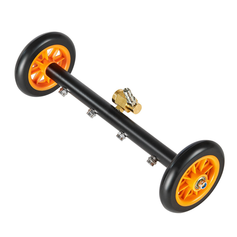 VEVOR 41 cm apakššas tīrītājs ar riteņiem un 2 pagarinājumiem