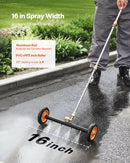 VEVOR 41 cm apakššas tīrītājs ar riteņiem un 2 pagarinājumiem