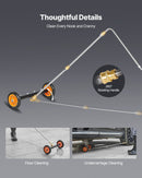 VEVOR 41 cm apakššas tīrītājs ar riteņiem un 2 pagarinājumiem