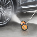 VEVOR 41 cm apakššas tīrītājs ar riteņiem un 2 pagarinājumiem