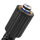 VEVOR augstspiediena mazgātāja šļūtene, 15 m, 6,35 mm, bez deformācijām, M22-14 mm misiņa vītne, piemērota vairumam zīmolu, 19 mm lieces rādiuss, 248 bar izturība