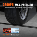 VEVOR augstspiediena mazgātāja šļūtene, 15 m, 6,35 mm, bez deformācijām, M22-14 mm misiņa vītne, piemērota vairumam zīmolu, 19 mm lieces rādiuss, 248 bar izturība