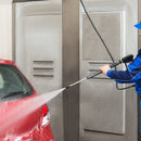 VEVOR augstspiediena mazgātāja šļūtene, 15 m, 6,35 mm, bez deformācijām, M22-14 mm misiņa vītne, piemērota vairumam zīmolu, 19 mm lieces rādiuss, 248 bar izturība