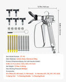 Bezgaisa krāsošanas pistole 248 bar augstspiediena ar 5 sprauslām