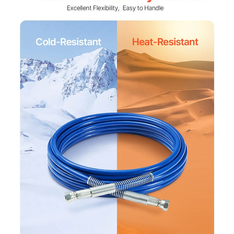 7,6 m bezgaiss krāsošanas smidzinātāja šļūtene 6,35 mm universāla