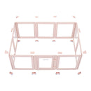 VEVOR suņu dzemdību kaste, 154 x 100 x 60 cm, plastmasas kucēnu manēža vidēja izmēra suņiem, ūdensizturīga caurspīdīga konstrukcija ar logiem un durvju slēdzeni, viegli tīrāma, izturīga, piemērota suņiem un kaķiem - ZEMLETES.LV