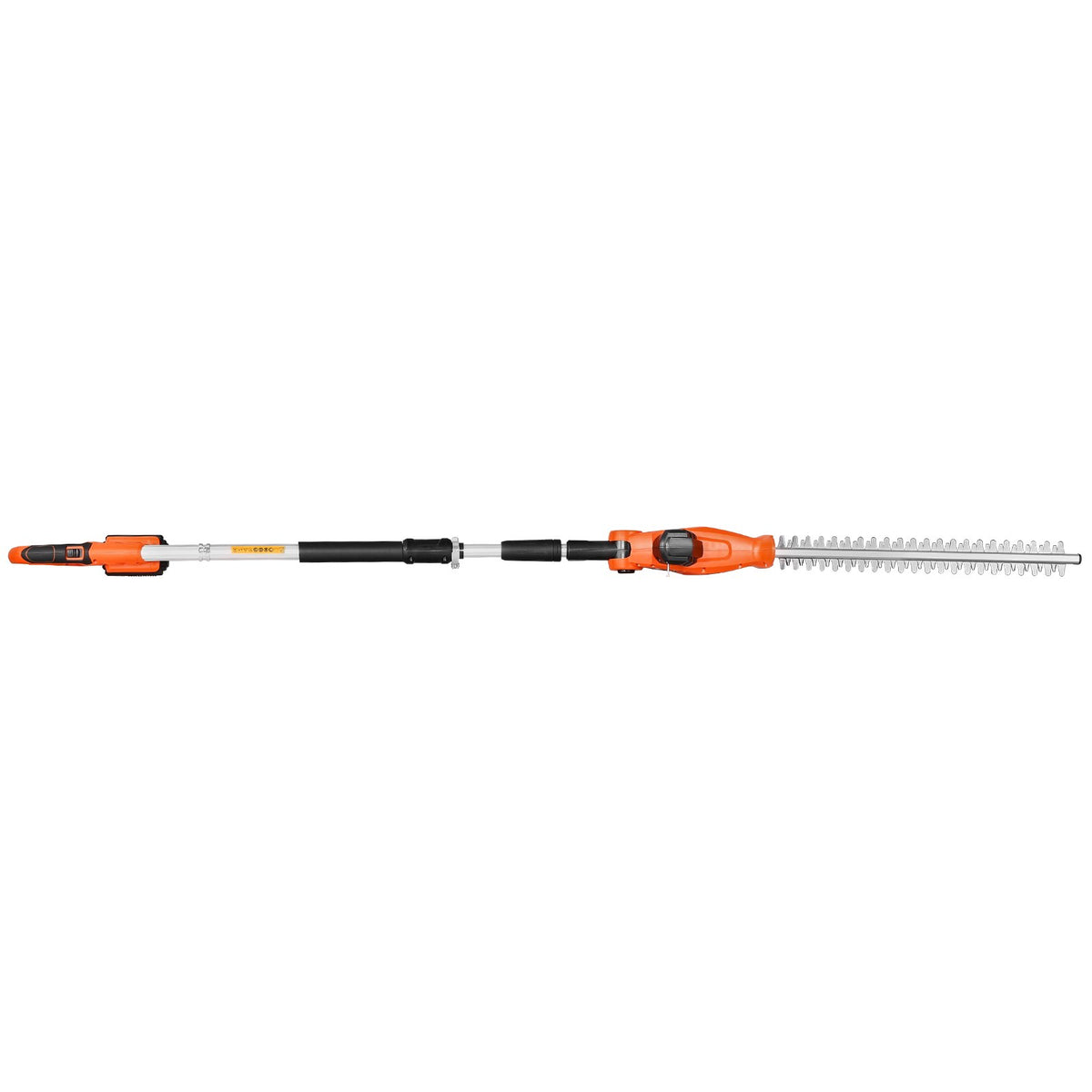 VEVOR Cordless Electric Hedge Trimmer with 20 V Battery, 1200 RPM, Extendable from 1.9 m to 2.4 m, 510 mm Blade, 5-Angle Adjustment for High Branches and Garden Maintenance