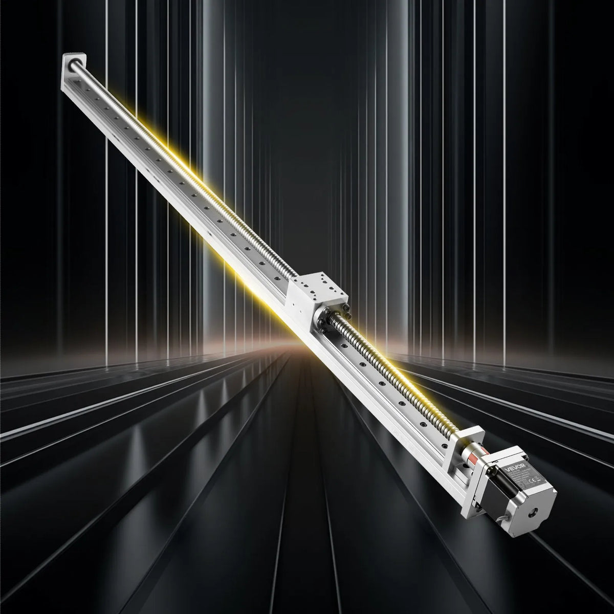 VEVOR lineārā vadotne 1000 mm ar lodveida skrūvi un NEMA 23 soļu motoru, gravēšanas iekārtām un CNC frēzēm