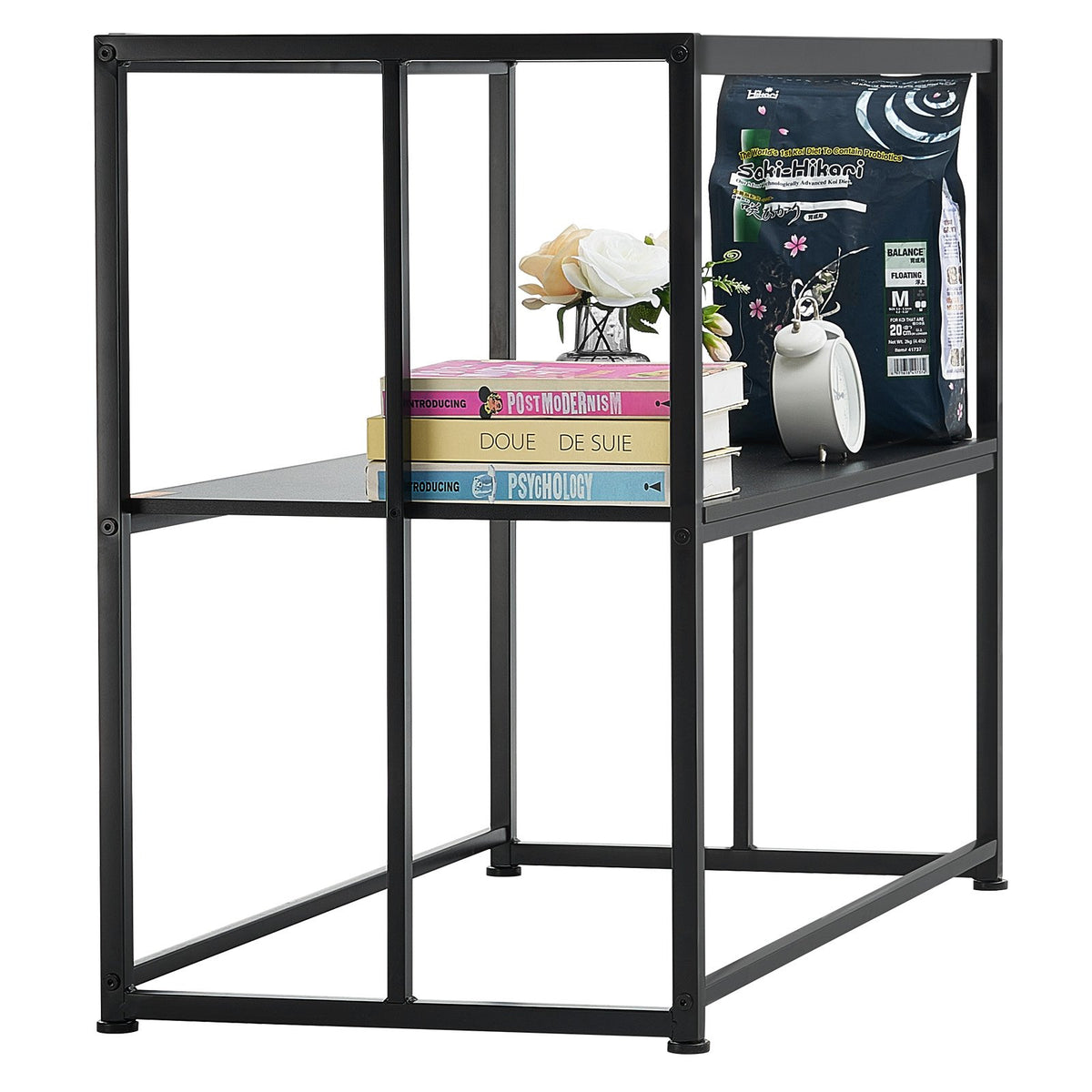 VEVOR Aquarium Stand with Storage and Non-Slip Feet, Steel, 151 l, Black