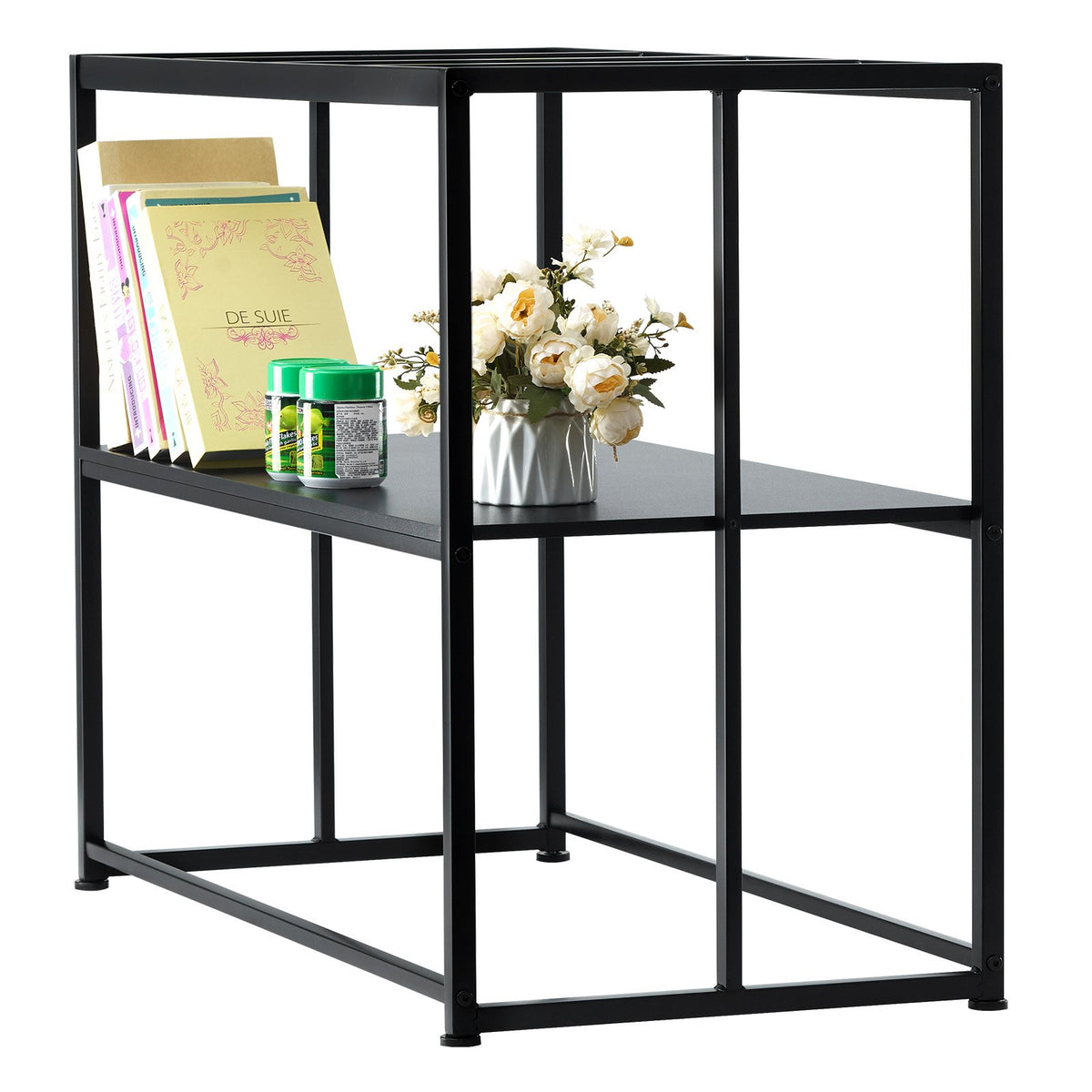 VEVOR Aquarium Stand with Storage and Non-Slip Feet, Steel, 151 l, Black