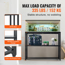 VEVOR 151 litru akvārija statīvs ar glabātuvi, tērauds, neslīdošas kājas, melns