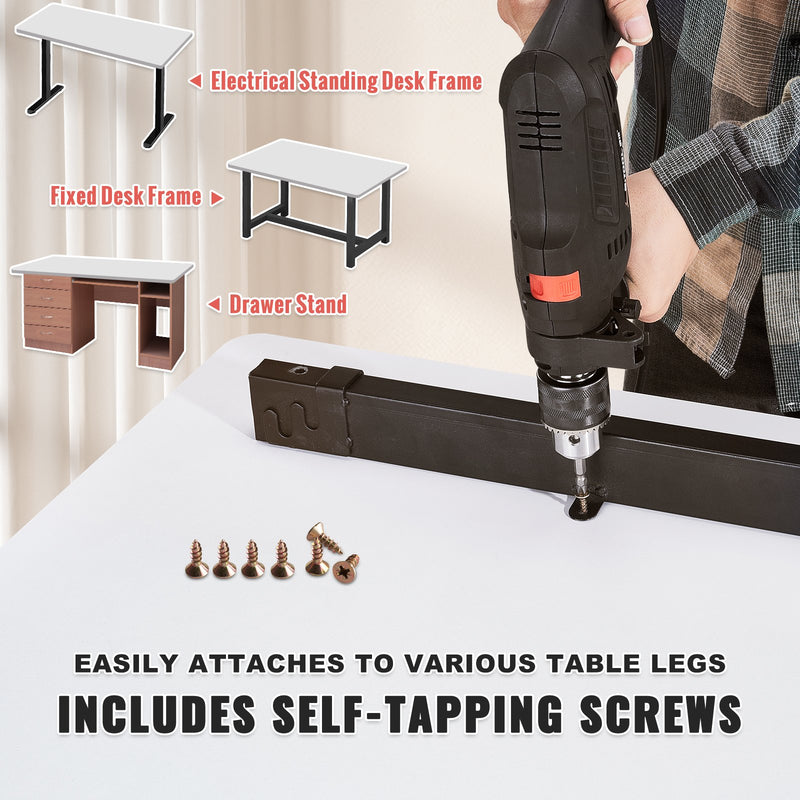 VEVOR skaidu plātnes galda virsma, 1200 × 750 × 25 mm, kravnesība 100 kg, viengabala konstrukcija, piemērota augstuma regulējamiem elektriskiem galda rāmjiem, taisnstūra virsma mājai un birojam