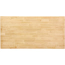 VEVOR masīvkoka galda virsma, 1200 × 750 × 38 mm, kravnesība 150 kg, viengabala kļavas koks, piemērota augstuma regulējamiem elektriskiem galda rāmjiem, taisnstūra virsma mājas birojam