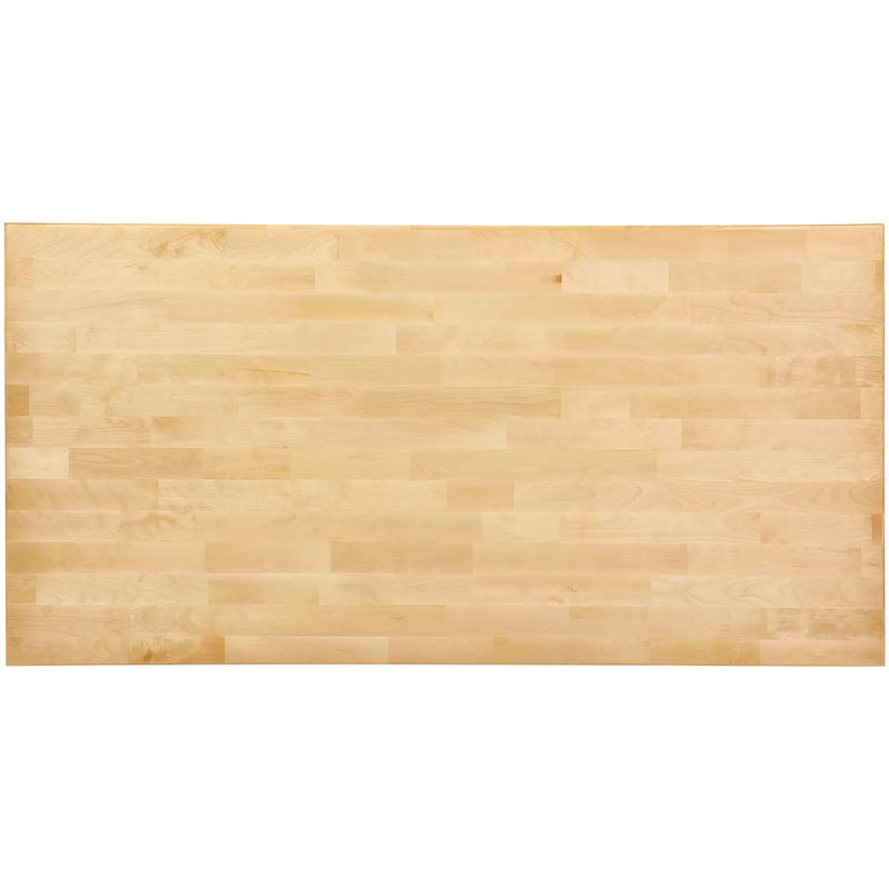 Galda virsma, ciets kļavas koks, 150 × 75 × 3,8 cm, taisnstūra 形