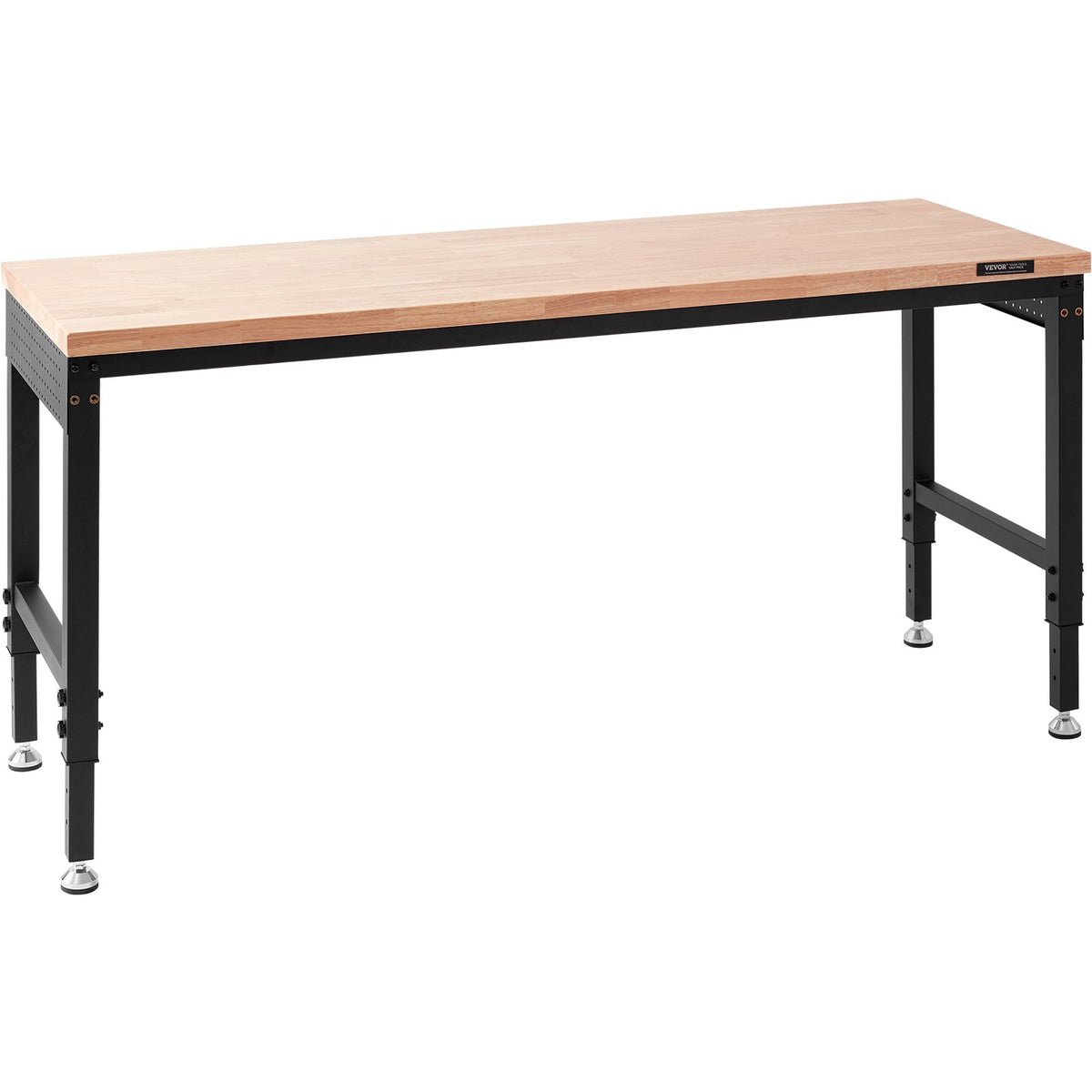 VEVOR Work Table with Power Outlet, 183x63.5x100 cm Work Surface, Workshop Table with 1361 kg Load Capacity